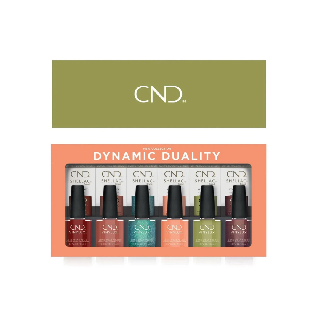 CND™ — Набор оттенков Vinylux & Shellac коллекции Осень 24 DYNAMIC DUALITY